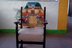 La Hacienda Hotel in Santiago, Panama - colorful painted chair
