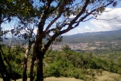 Boquete is surrounded by mountains. This is a view of the town from the Jaramillo loop road.